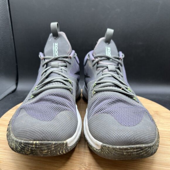 Nike Zoom Assersion Mens Size 10.5 Dark Grey/Pure Platinum Basketball Shoes - Picture 2 of 8